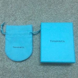 Tiffany empty box and jewelry pouch